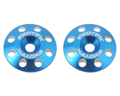 Botones de ala de aluminio Exotek Flite V2 de 16 mm (2) (colores surtidos)