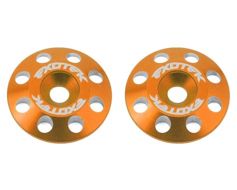 Botones de ala de aluminio Exotek Flite V2 de 16 mm (2) (colores surtidos)