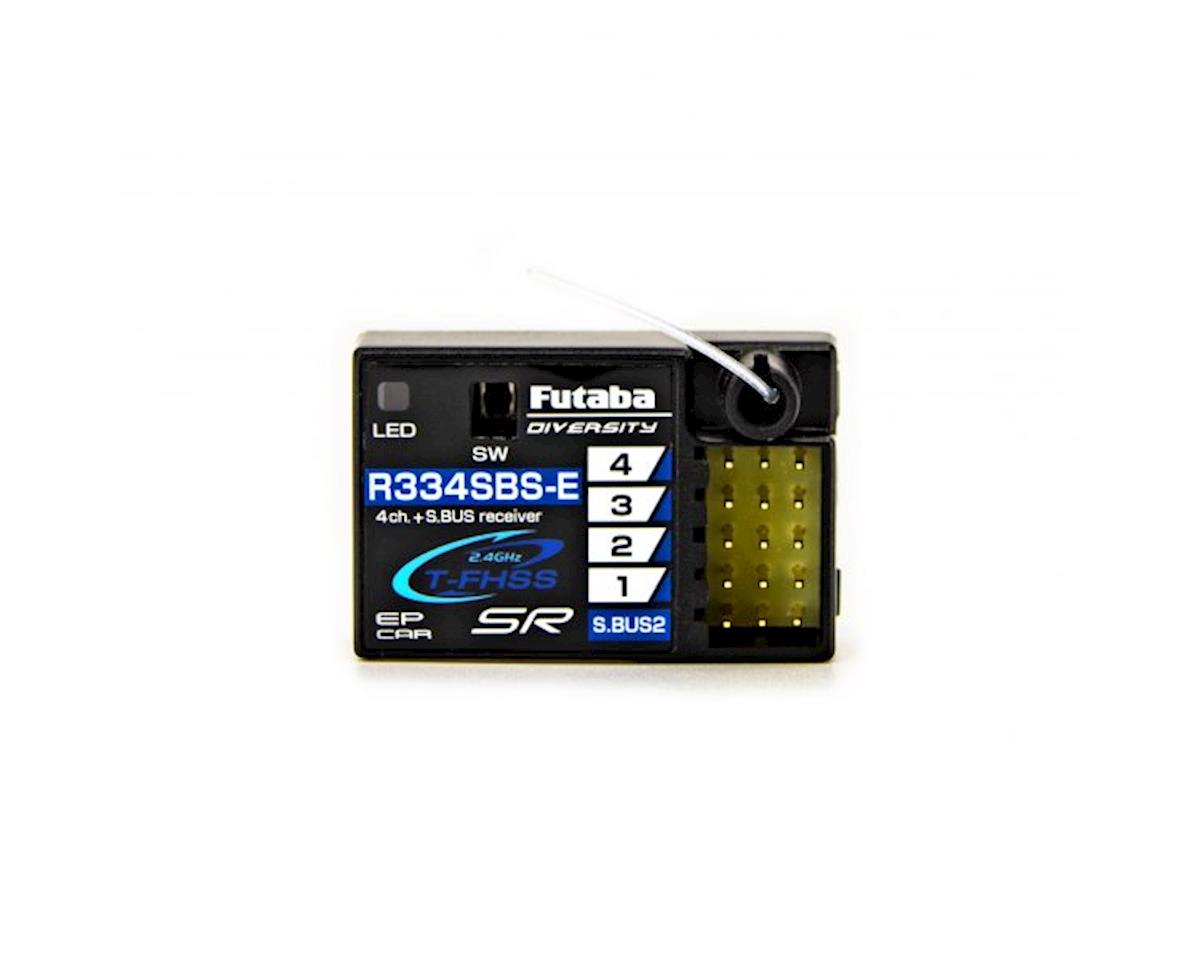 Receptor Futaba R334SBS-E T-FHSS SR S.Bus2 de 4 canales y 2,4 GHz (solo modelos eléctricos)