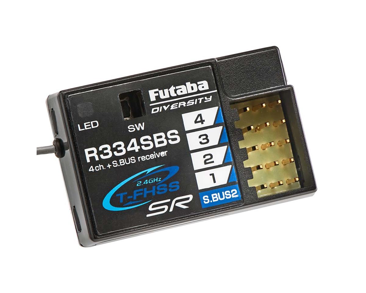 Receptor Futaba R334SBS TFHSS SR S.Bus2 HV de 4 canales y 2,4 GHz