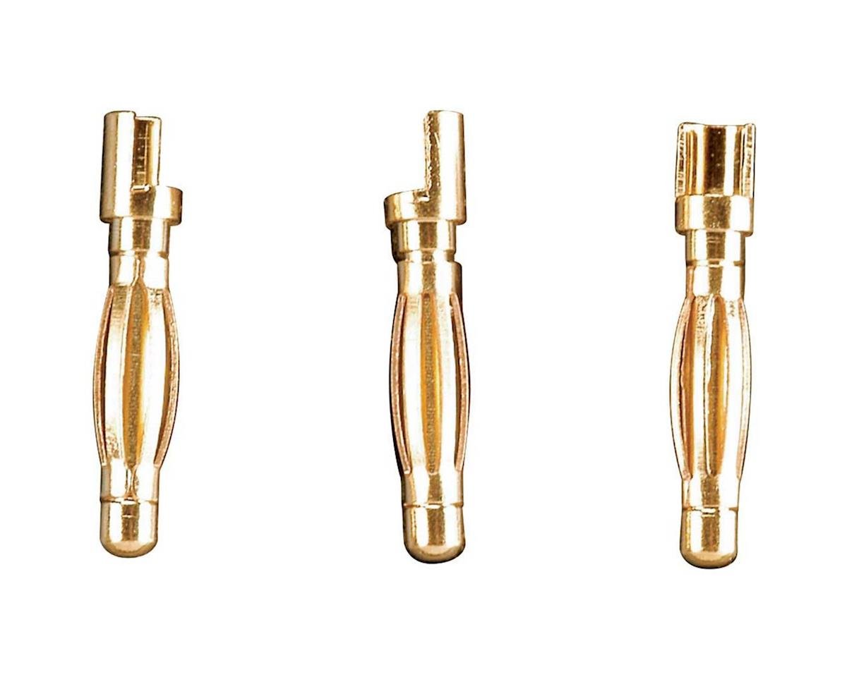 Great Planes Gold Plated Bullet Conn Male 2mm (3)  *Clearance