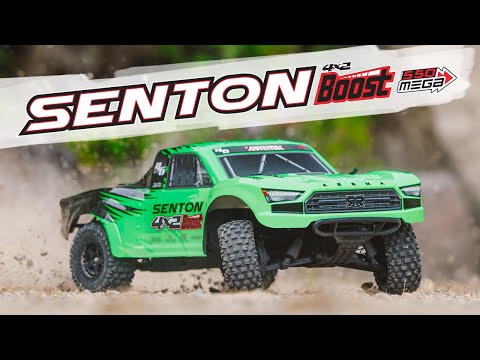 Arrma 1/10 SENTON 4X2 BOOST MEGA 550 Brushed Short Course Truck RTR with Battery & Charger