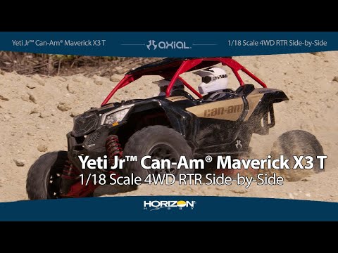 Axial 1/18 Yeti Jr. Can-Am Maverick 4WD Cepillado RTR 