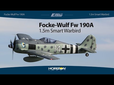 E-flite Focke-Wulf Fw190A 1.5m BNF Básico con Smart 