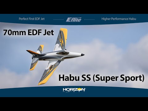 E-Flite Habu SS (Super Sport) 70 mm EDF Jet BNF Basic con SAFE Select y AS3X 