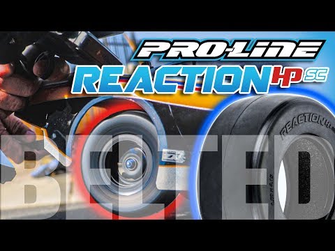 Pro-Line 1/10 Reaction HP Ultra Blue Rear 2.2"/3.0" Drag Tires (2)