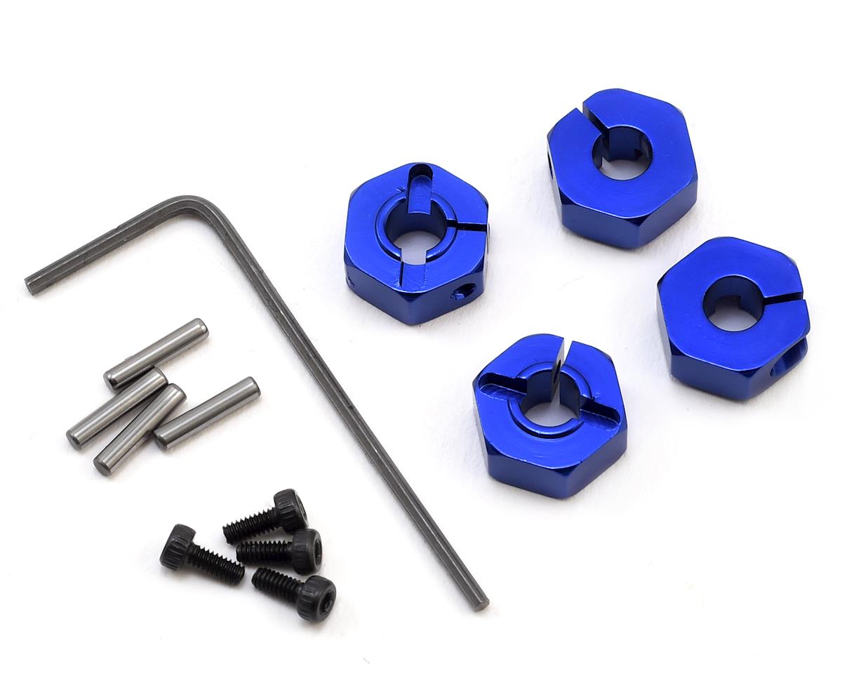 Hot Racing Traxxas Slash 4x4 Kit de rueda hexagonal de bloqueo de aluminio de 12 mm (azul)