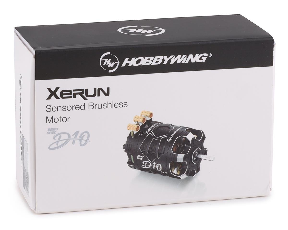 Hobbywing Xerun D10 13.5T Motor de deriva sin escobillas - Negro