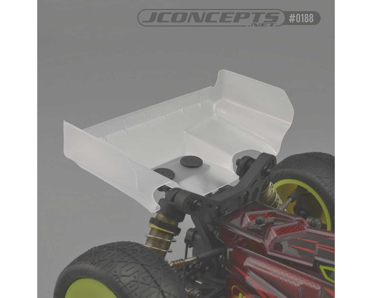 JConcepts Tekno EB410 Aero S-Type Rear Buggy Wing (2) (Clear)