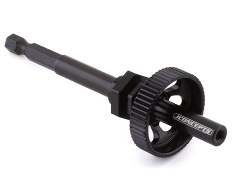 JConcepts Tire Break-In Drill Adaptor Kit (Black) (12mm/17mm)