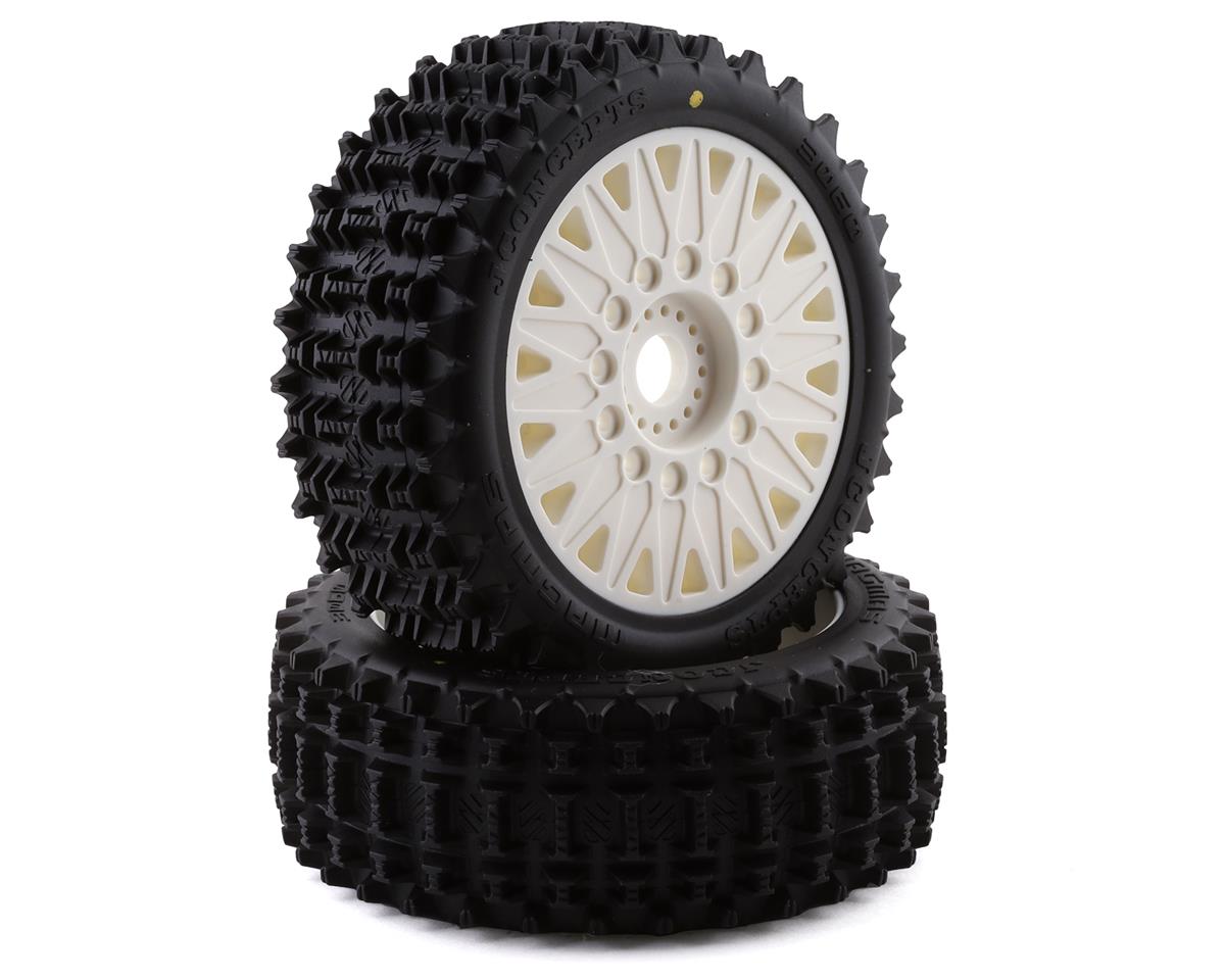 JConcepts Magma Tire, Yellow Compound Premounted, White (2) *Clearance