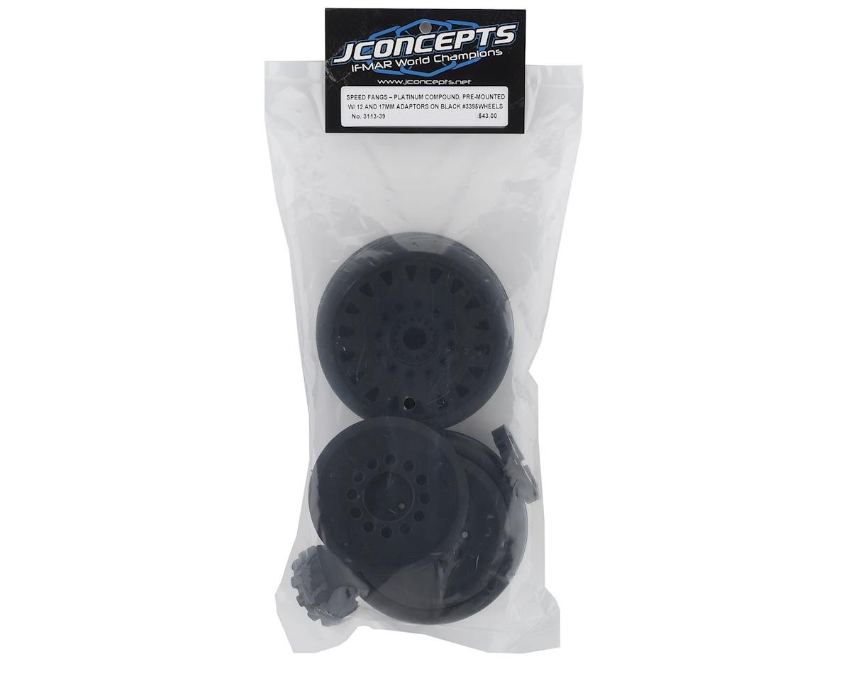 JConcepts Speed ​​Claws Belted Tires premontados con Cheetah Speed-Run Wheel (negro) (2) *Liquidación
