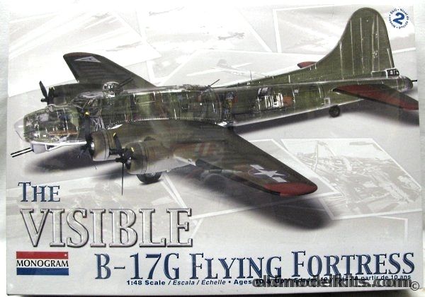 Monogram 1/48 85-5614 Monogram The Visible B-17G Flying Fortress - With Clear Fuselage Half And Full Interior *Archived