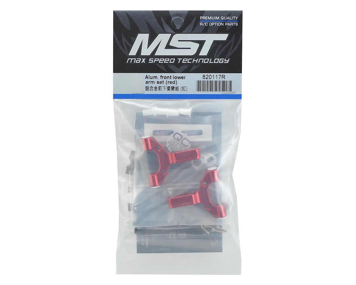 MST Aluminum Front Lower Arm Set (Red)