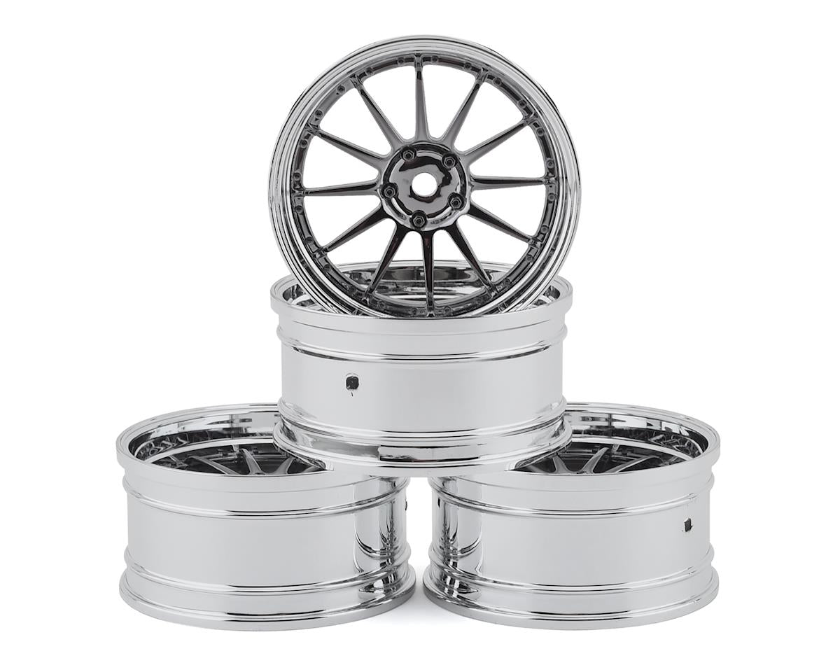 MST S-GD 21 Wheel Set (Silver/Black) (4) (Offset Changeable) w/12mm Hex