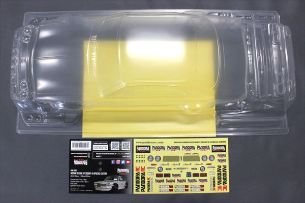 Pandora RC Nissan Skyline HT 2000GT-R (KPGC10) Cuerpo de deriva transparente personalizado