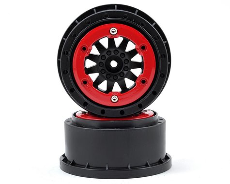 Pro-Line 1/10 F-11 Front/Rear 2.2"/3.0" 12mm Short Course Wheels (2) Red/Blk