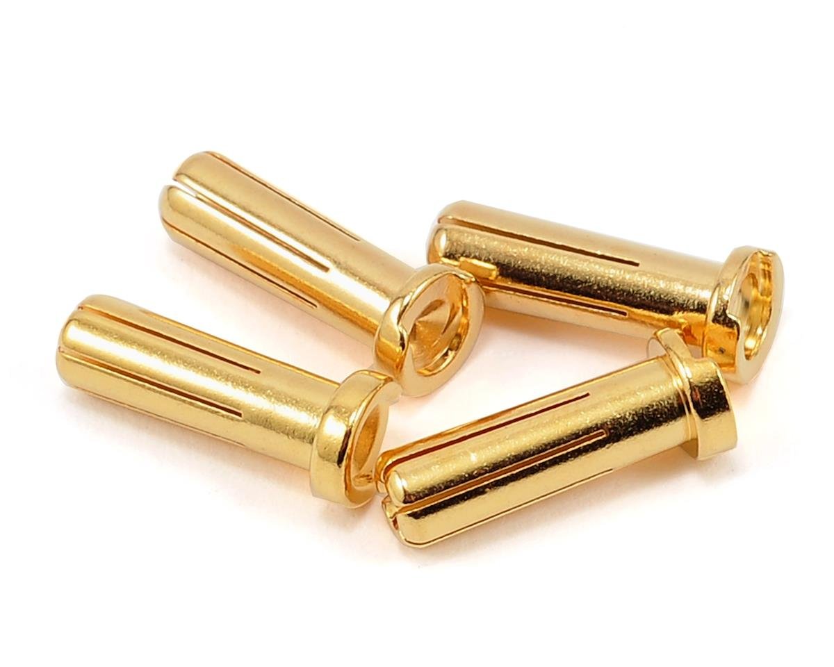 Conectores de oro macizo "Super Bullet" ProTek RC de 5,0 mm (4 macho)