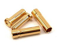 Conectores de oro macizo "Super Bullet" ProTek RC de 5,0 mm (2 macho/2 hembra)