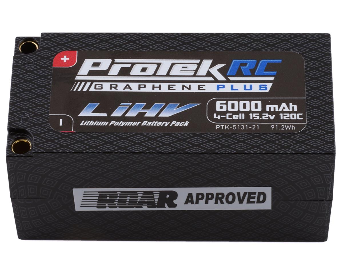 ProTek RC 4S HV 15.2V 6000mAh Shorty 120C Low IR Silicon Graphene+  LiPo Battery