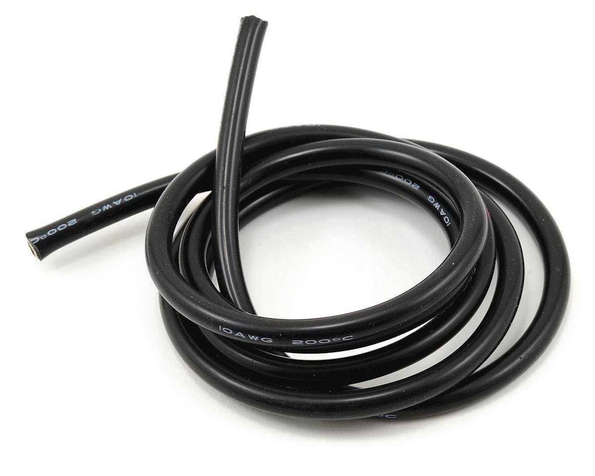 Cable de conexión de silicona negro ProTek RC 10awg (1 metro)