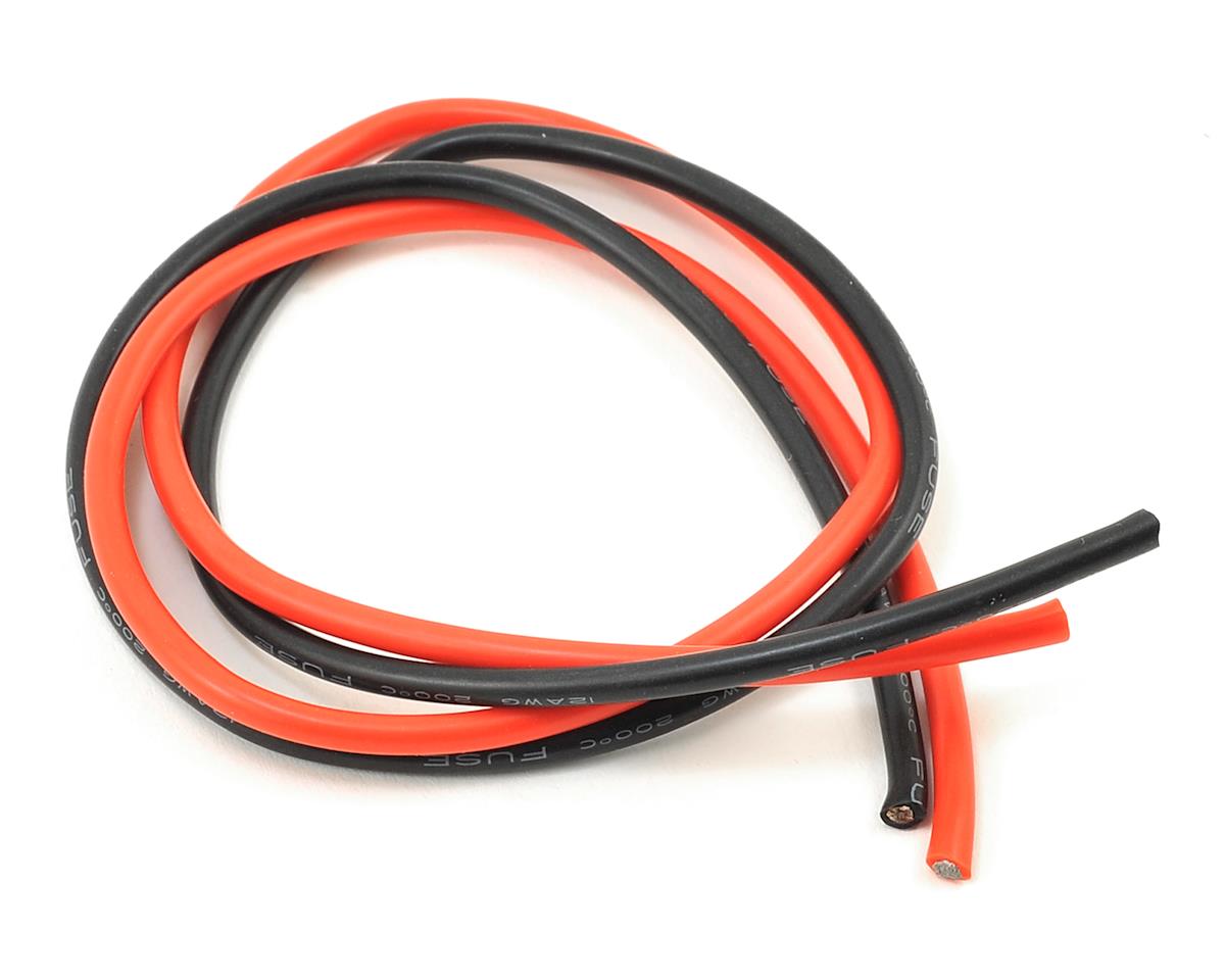 Cable de conexión de silicona ProTek RC (rojo y negro) (2' cada uno) (12AWG)