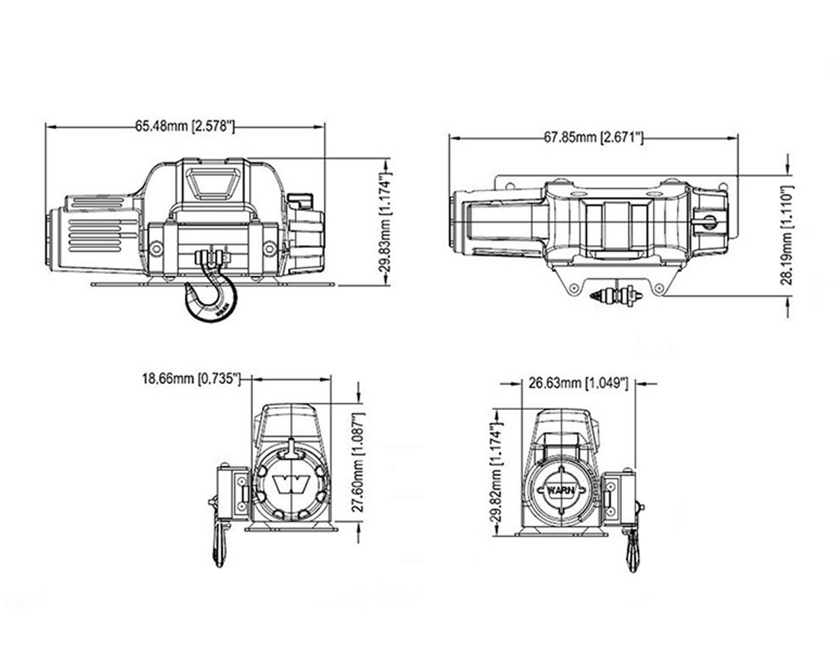 Cabrestante RC4WD Mini Warn 9.5cti (accesorio a escala en miniatura) 