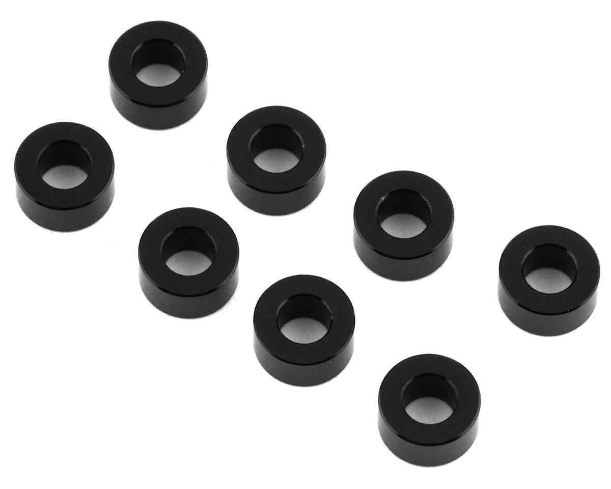 Calzo de aluminio Reve D 3x6x3.0mm (negro) (8)