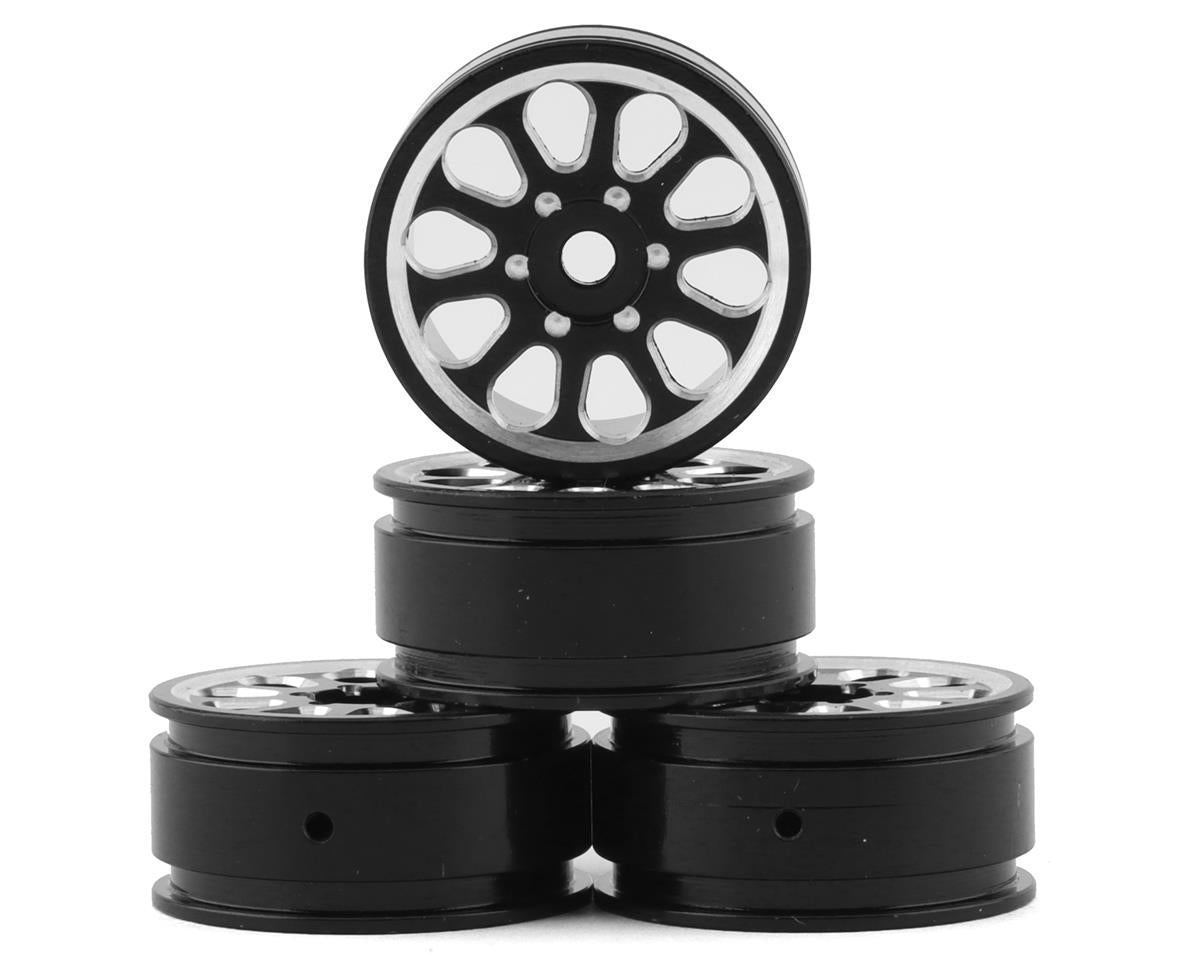 Samix SCX24 Aluminum 1.0" Wheel Set (Black) (4)