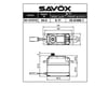 Savox SV-1270TG Digital "Monster Torque" Titanio Gear Servo (Alto Voltaje)