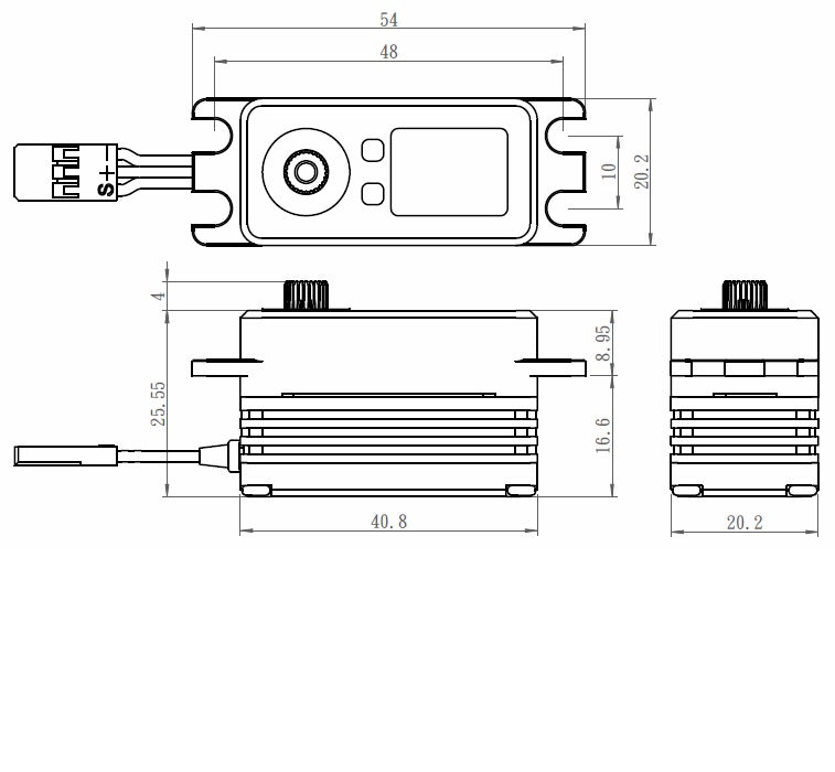 Savox SB-2262SG "High Torque" Low Profile Brushless Steel Gear Digital Servo (High Voltage)