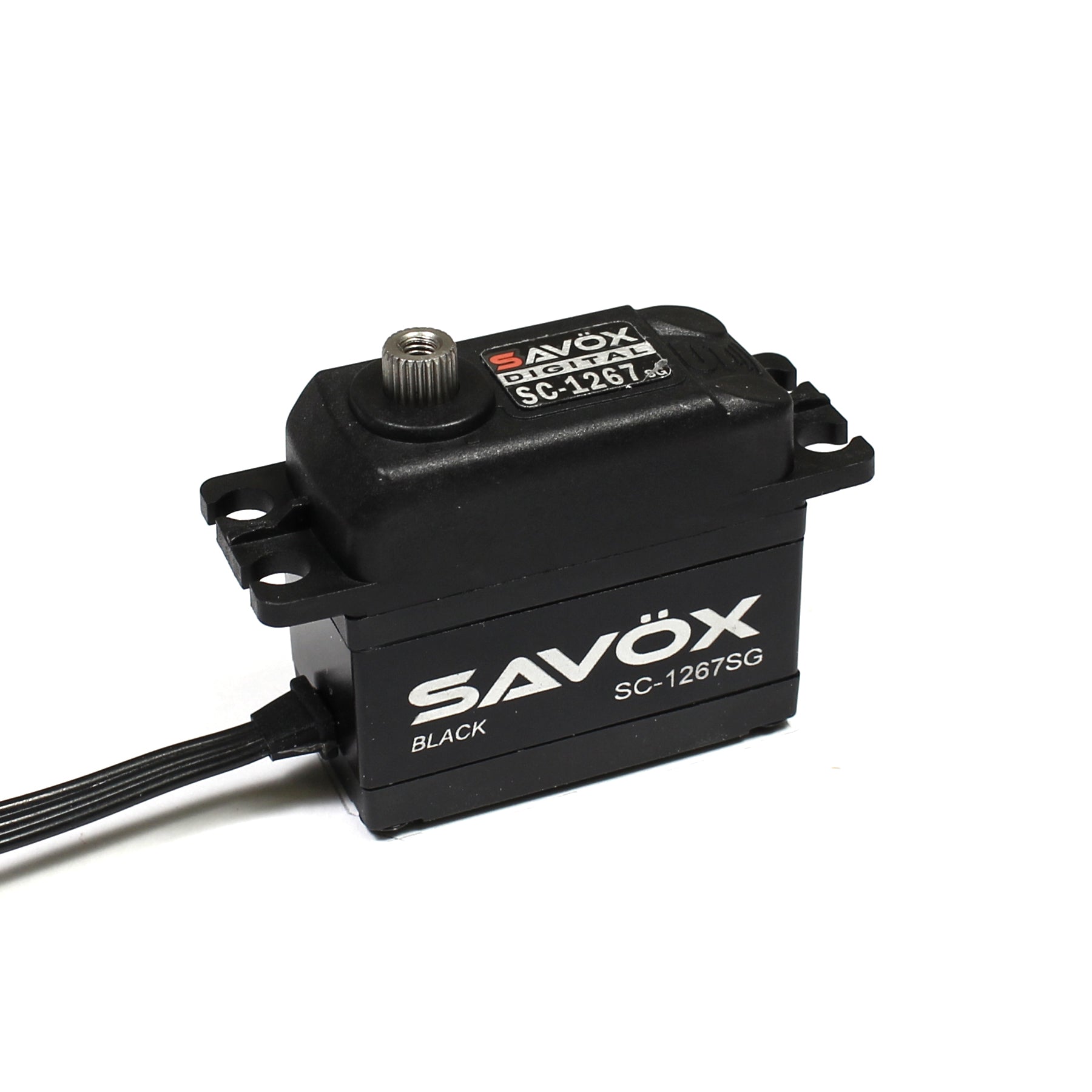 Savox SC-1267SG Black Edition Super Speed ​​Steel Gear Servo (Alto voltaje)