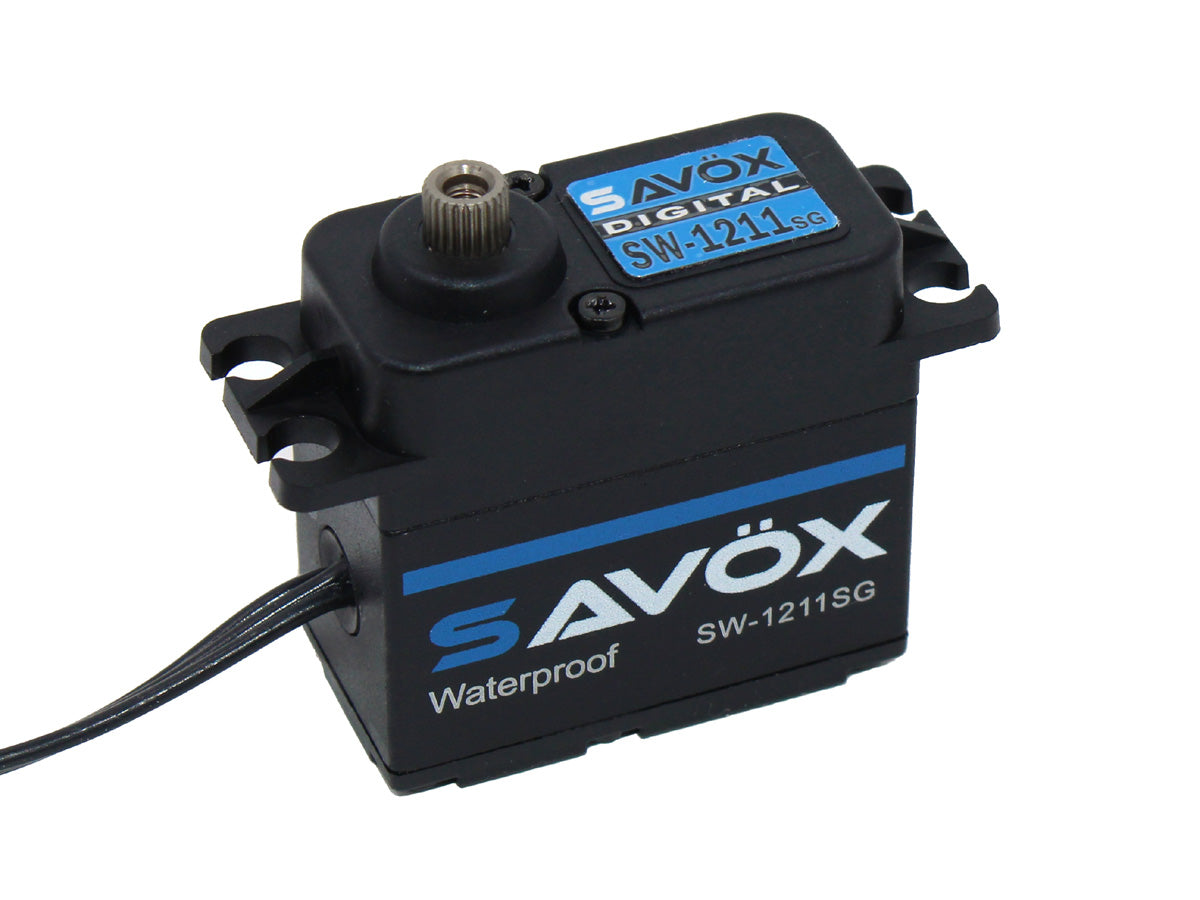 Servo digital a prueba de agua Savox SW-1211SG Black Edition (alto voltaje)
