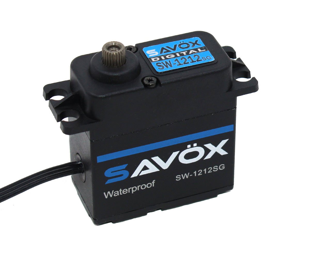 Servo digital a prueba de agua Savox SW-1212SG Black Edition (alto voltaje)