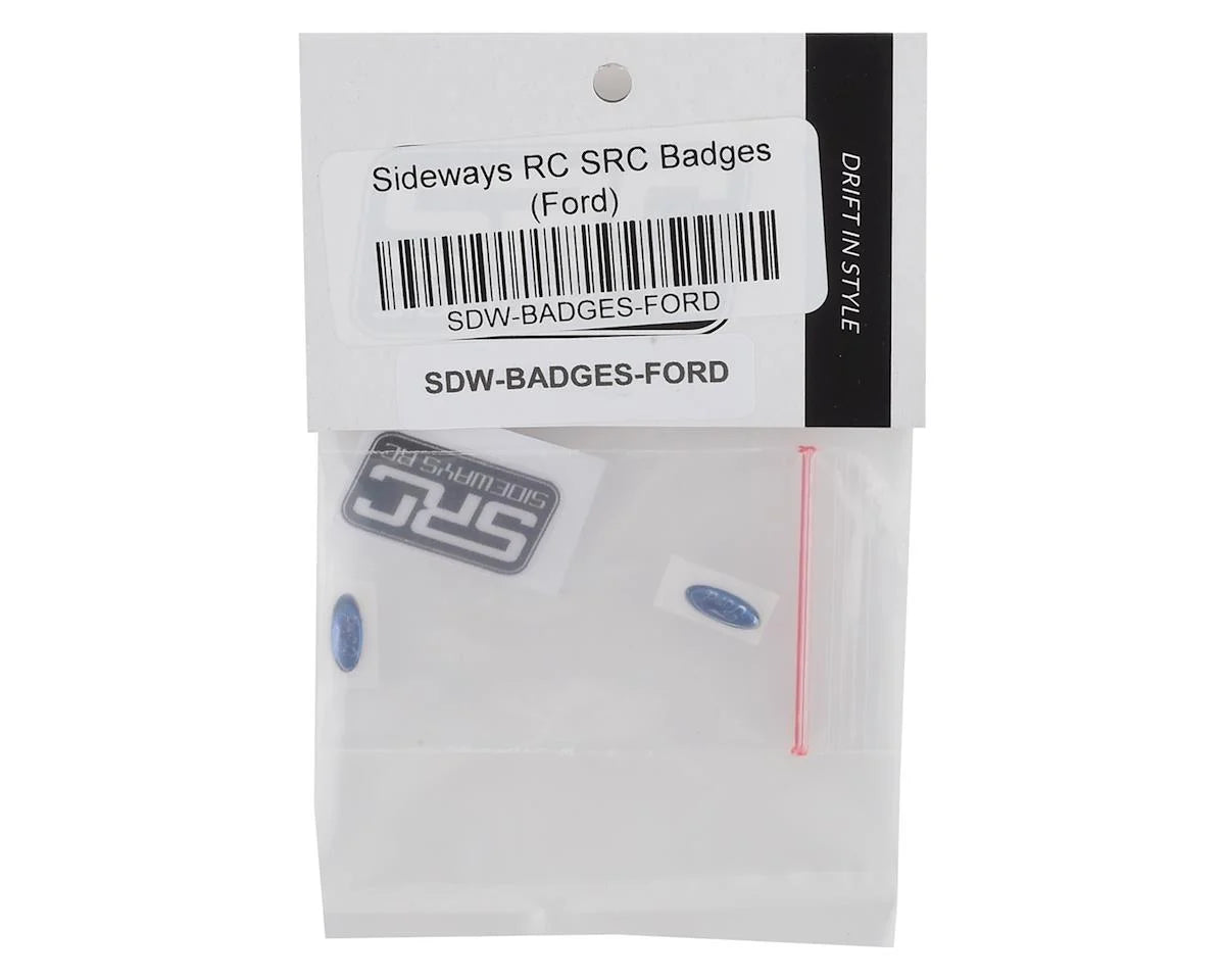 Sideways RC Ford Badges (2) (Miniature Scale Accessory)