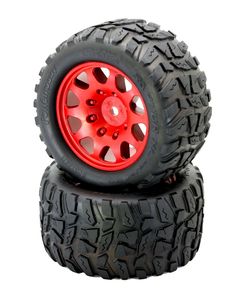 Powerhobby Raptor XL Belted Tires / Viper Wheels (2) Traxxas X-Maxx 8S *Archived