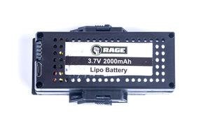 Rage RC 3.7V 1S 2000mAh Lipo Battery w/Case; Stinger 2.0 *CLEARANCE