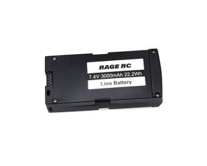 Rage RC 2S 7.4V 3000 mAh Battery w/ Case; Stinger GPS *CLEARANCE