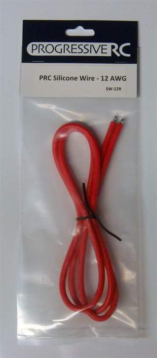 Cable de silicona progresiva PRC - 12 AWG rojo 