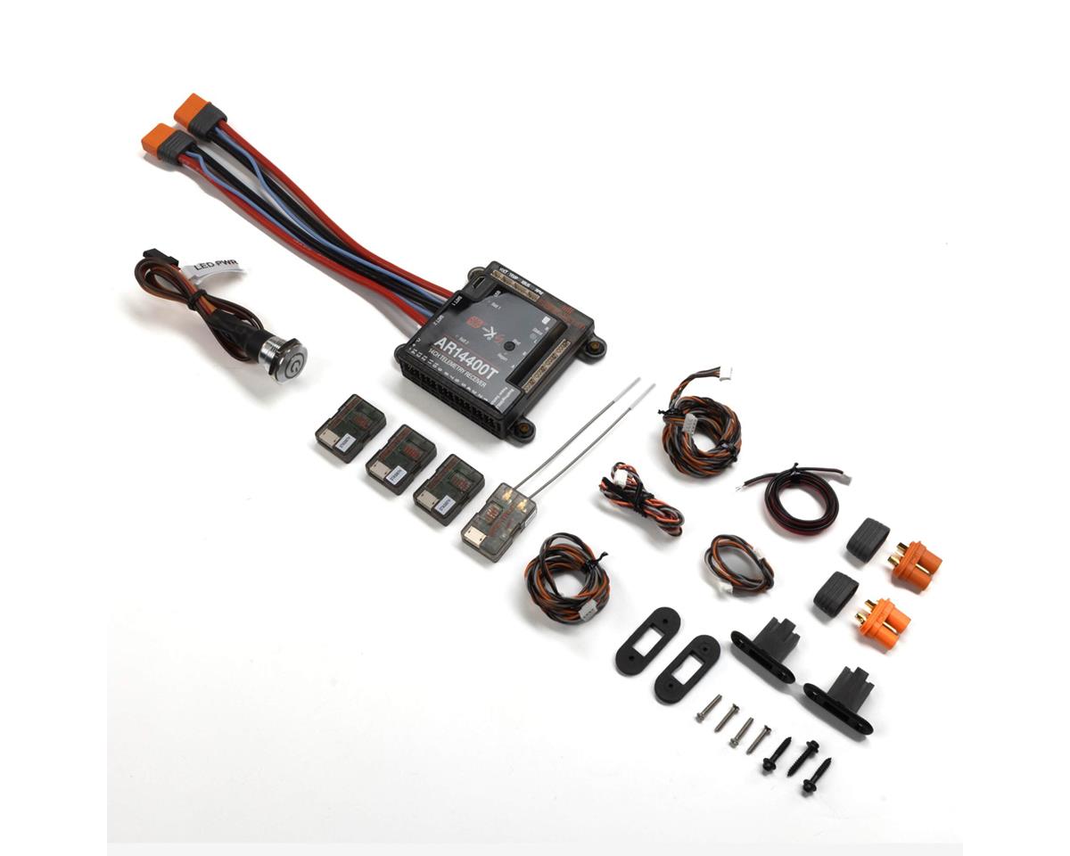 Spektrum RC AR14400T Receptor de telemetría PowerSafe de 14 canales