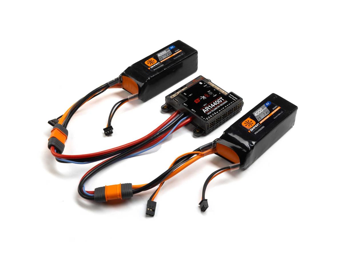 Spektrum RC AR14400T Receptor de telemetría PowerSafe de 14 canales