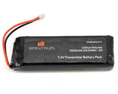 Spektrum RC 2600 mAh LiPo Transmitter Battery: DX18 *Archived