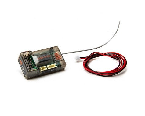 Spektrum RC SR6100AT Receptor de superficie DSMR de 6 canales y 2,4 GHz con telemetría y AVC *Discontinuado 