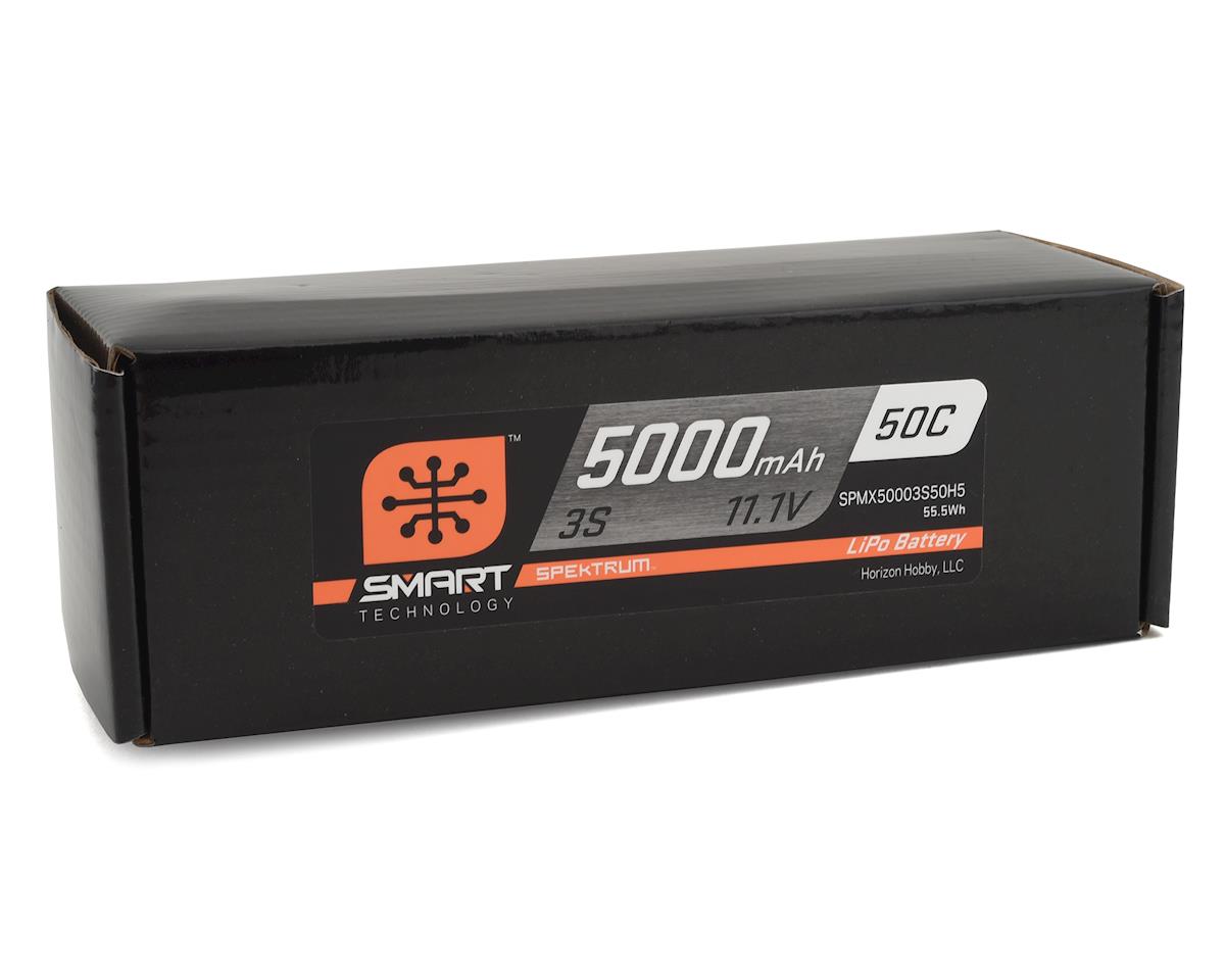 Spektrum RC 5000mAh 3S 11.1V 50C Smart LiPo Hardcase; IC5