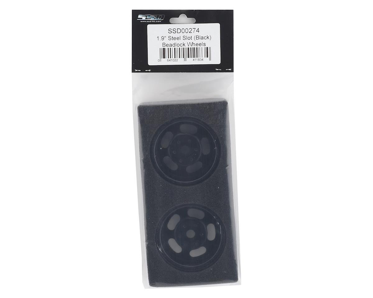 SSD RC Slot Ruedas Beadlock de acero de 1,9” (negras) 