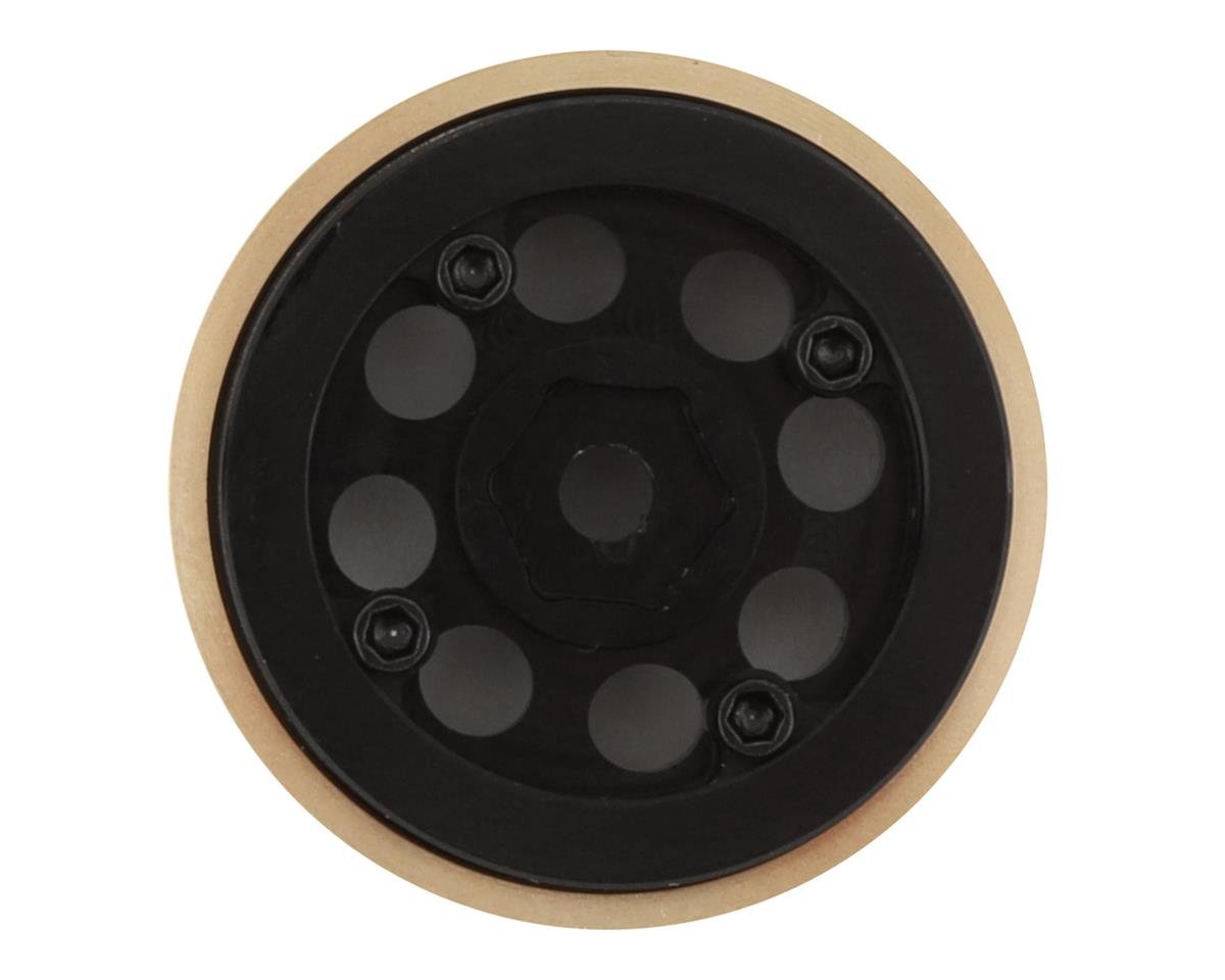 SSD RC 1.0” Aluminum/Brass 8 Hole Beadlock Wheels (Black) (2)