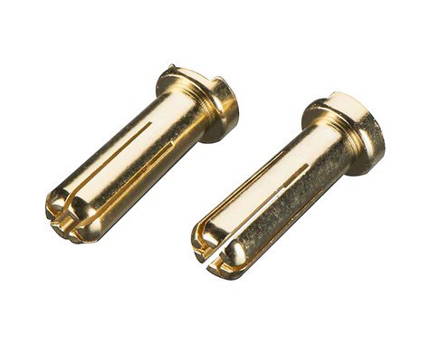 TrakPower Gold Plated Bullet Connector Male 5mm (2) *Archived