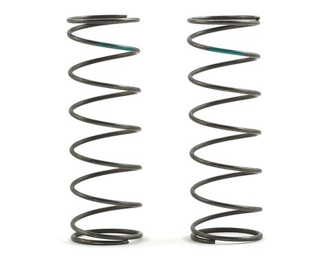 Team Losi Racing 16mm EVO Front Shock Spring Set (Green - 4.9 Rate) (2)