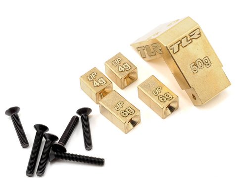 Team Losi Racing Brass Weight System (Mid Motor) (TLR 22) -CLEARANCE