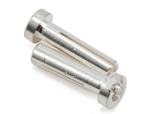 Conectores de bala macho de perfil bajo TQ Wire de 4 mm (plata) (18 mm) (2)